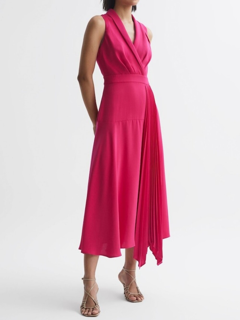 NWT REISS | $385 Claire Pleated Midi Dress